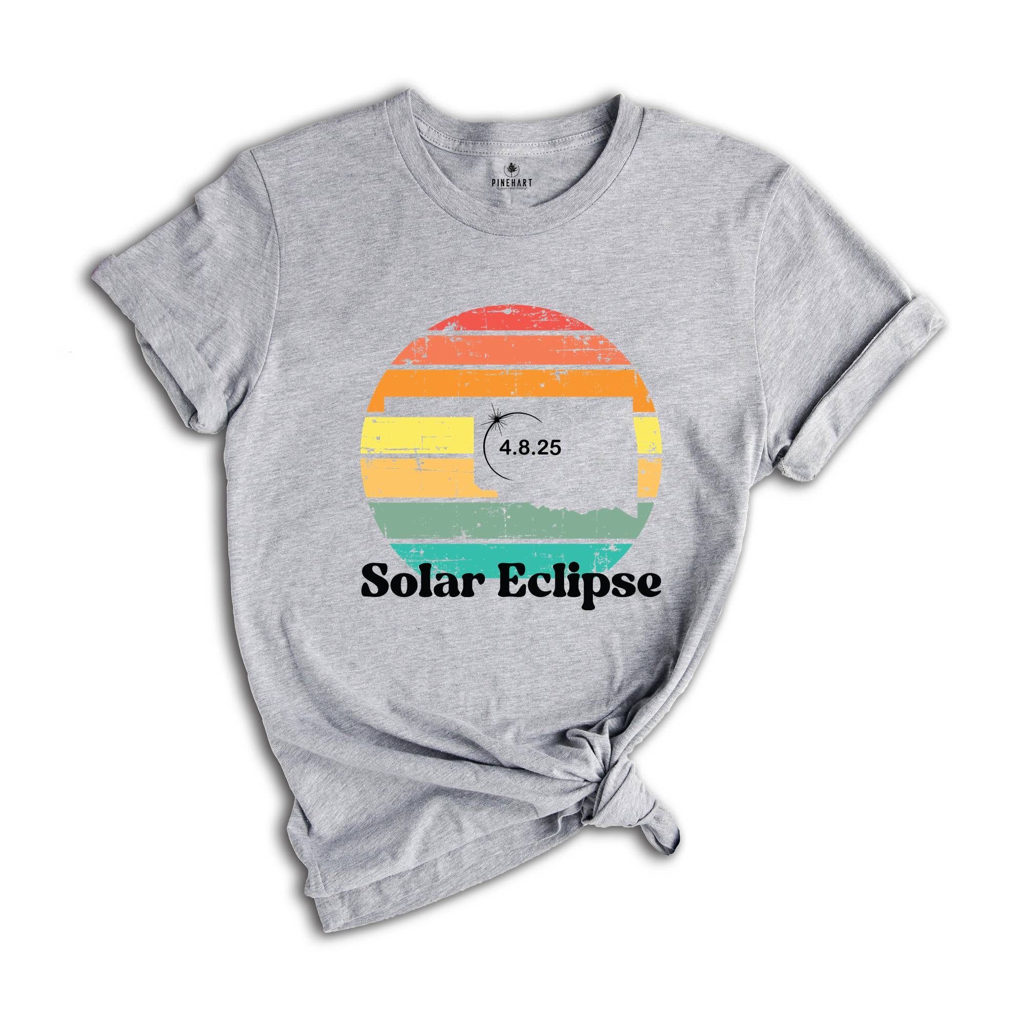 Oklahoma Solar Eclipse T-Shirt, April 8 2025 Solar Eclipse, Total Solar Eclipse Apparel, Solar Eclipse Shirt