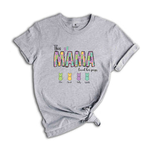 This Mama Loves Her Peeps Custom Name Easter Shirt, Personalized Easter Peeps Name Shirt, Easter Mom Shirt