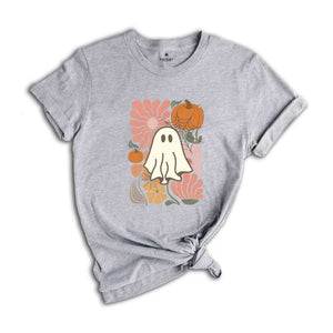 Ghost Pumpkin T-Shirt, Ghost Shirt, Fall Shirt, Spooky Season Shirt, Halloween Tee, Pumpkin Shirt, Halloween Ghost Shirt