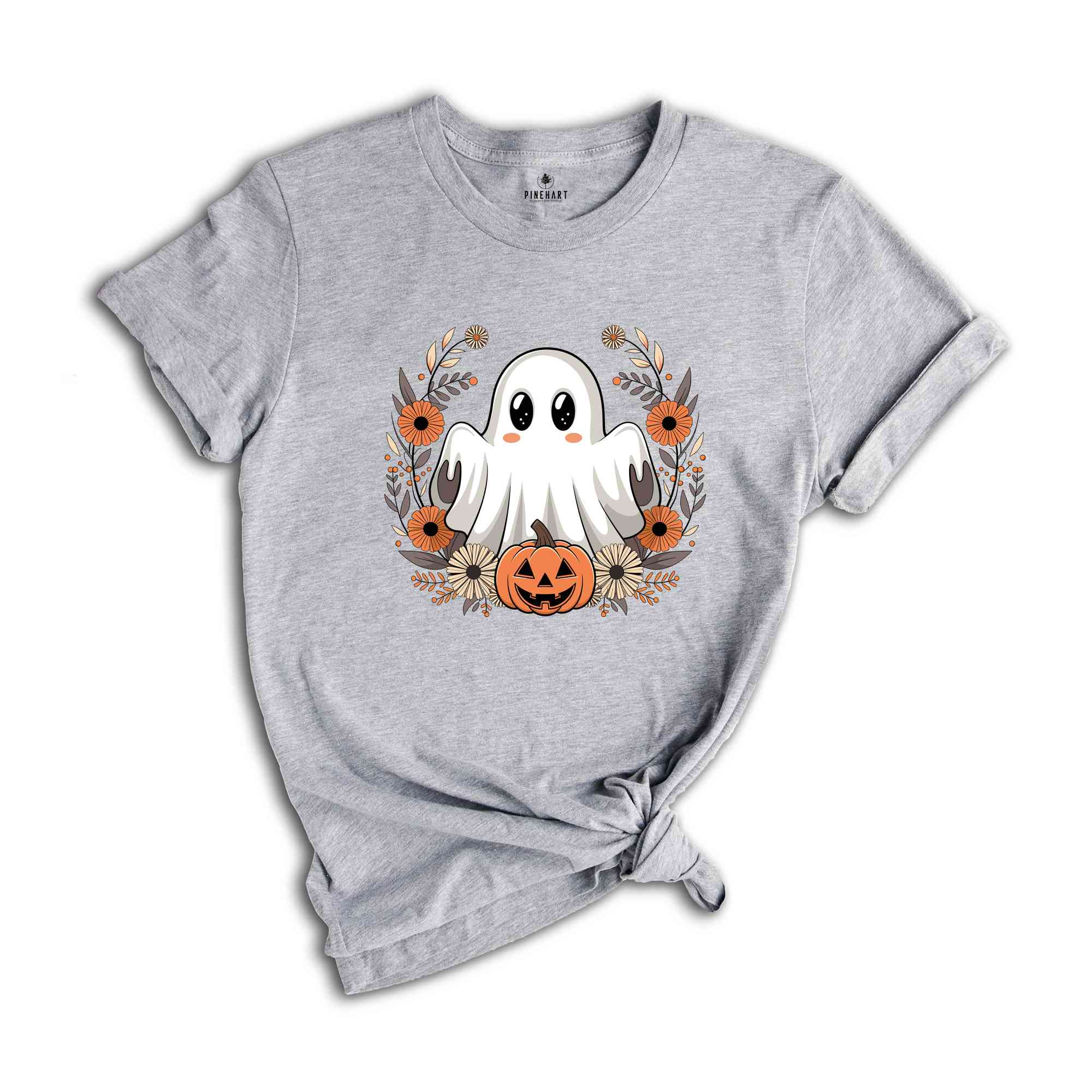 Floral Ghost Shirt, Vintage Floral Ghost Halloween Shirt, Flower Halloween Shirt, Cute Ghost Shirt, Fall Shirt, Vintage Ghost Shirt