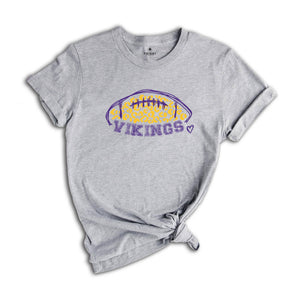 Vikings Football Team Shirt, Go Vikings Shirt, Leopard Go Vikings Tee, Vikings Mascot Shirt, Vikings Cheer Tee, Vikings Spirit Shirt,