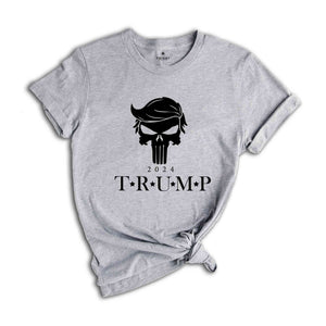 Trump Punisher Shirt, Trump 2024 Shirt, Republican Shirt, Punisher Hair Tee, Keep America Great Shirt, Donald Trump 2024 Tee