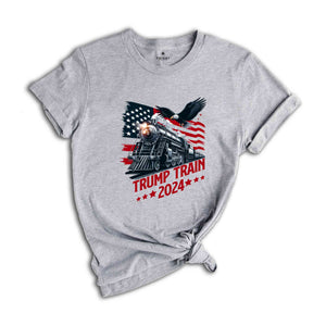 Trump Train 2024 Shirt, Funny Political T-Shirt, Donald Trump Shirt, Trump Legend Shirt, Funny Patriotic Tee