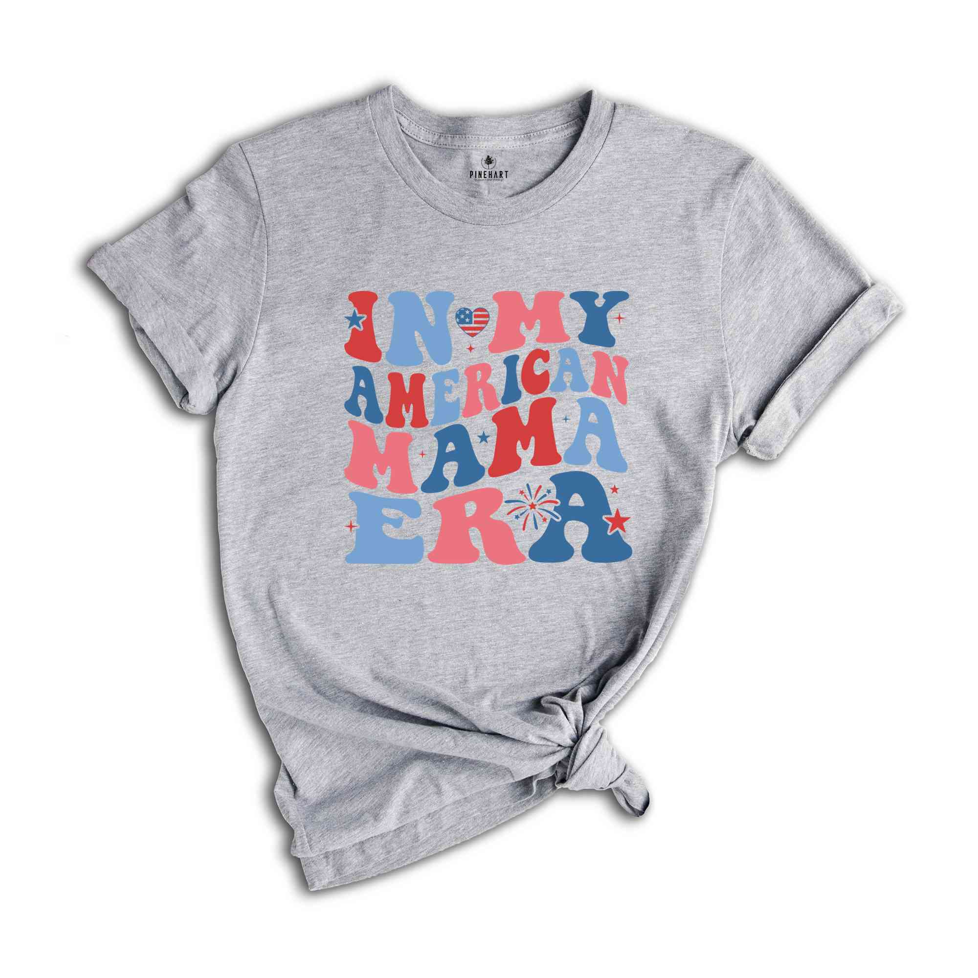 In My American Mama Era Shirt, Fourth Of July Shirt, Patriotic Shirt, Red White Blue Shirt, Independence Day Shirt, July 4th Shirt, USA Tee