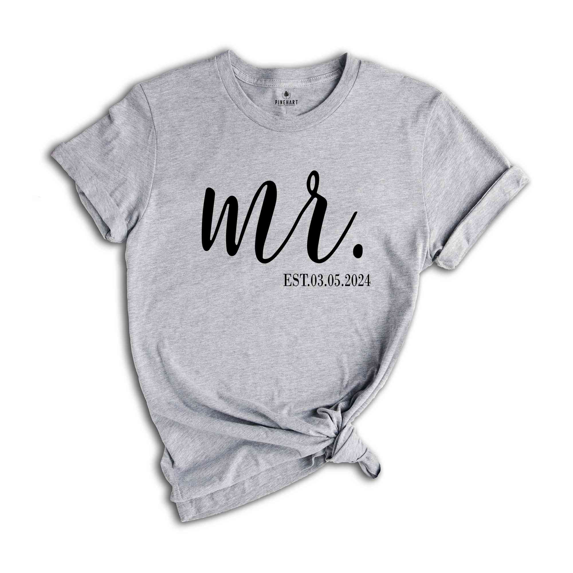 Custom Mr and Mrs Shirt, Custom Couples Shirt, Honeymoon Shirt, Custom Wife Shirt, Wedding Party Shirt, Engagement Shirt, Cute Couple Shirt