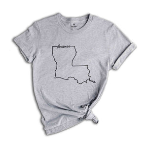 Louisiana State Shirt, The USA State Shirt, Louisiana USA Shirt, Kentucky Map Outline Shirt, US Outline Shirt, United States Shirt