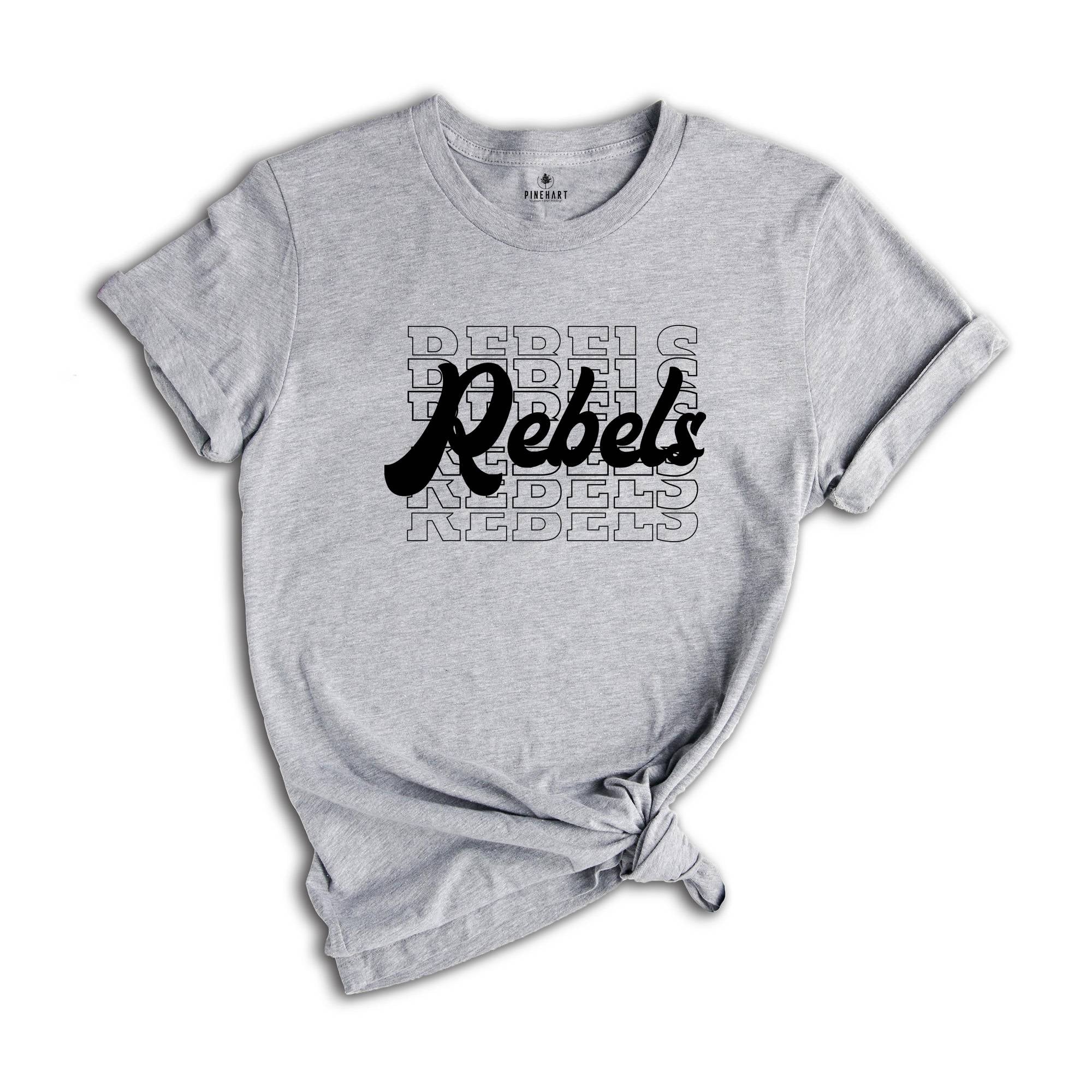 Team Mascot Shirt, Rebels Team Shirt, Rebels Team Spirit Shirt, Rebels Fan Shirt, Rebels School Shirt, Rebels School Spirit