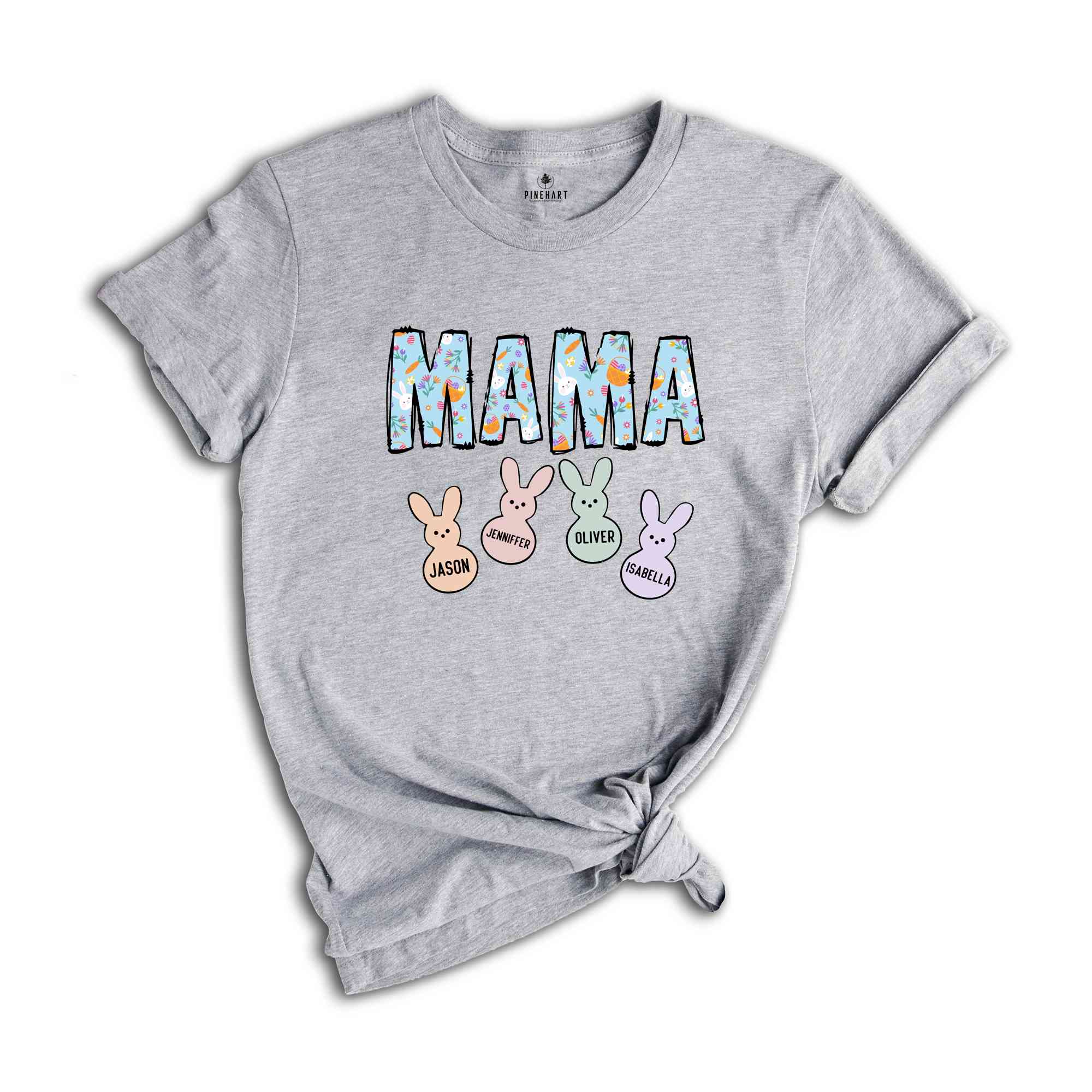 Custom Easter Mama With Kids Names Shirt, Mama Easter Shirt, Mom Easter Shirt, Cute Bunny Shirt, Easter Shirt, Easter Gift