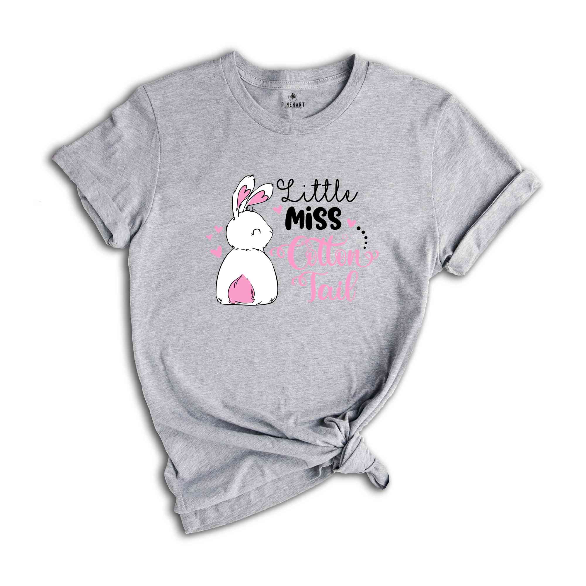 Little Miss Cotton Tail T-shirt, Bunny Lover Shirt, Easter Party Tee, Happy Easter 2024 Gift, Cute Easter Gift