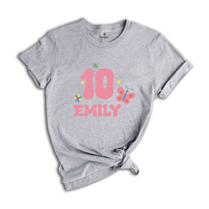 Custom In My Double Digits Era Shirt, Birthday Party Shirt, Matching Birthday Shirt,10th Birthday Shirt, Double Digits Birthday Girl Shirt