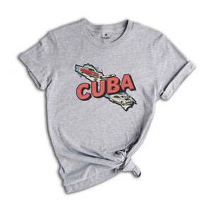 Retro Cuba Shirt, Cuba Travel Shirt, Country Travel Shirt, Shirt For Traveler, Travel Lover Gift, Travel Tee, Trip Shirt