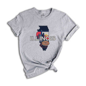 Retro State Of Illinois Shirt, State Of Illinois Shirt, State Shirt, Illinois Shirt, Illinois Lover Shirt, Family Trip Shirt, Travel Shirt