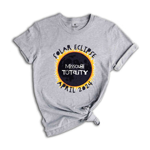 Missouri Totality Shirt, Missouri Total Solar Eclipse Shirt, Celestial Shirt, Eclipse Event 2024 Shirt, April 8th 2024