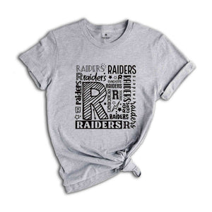 Raiders Shirt, Raiders Football Shirt, Raiders Baseball Shirt, Raiders Team Shirt, Raiders Cheer Shirt, Raiders Mascot Shirt