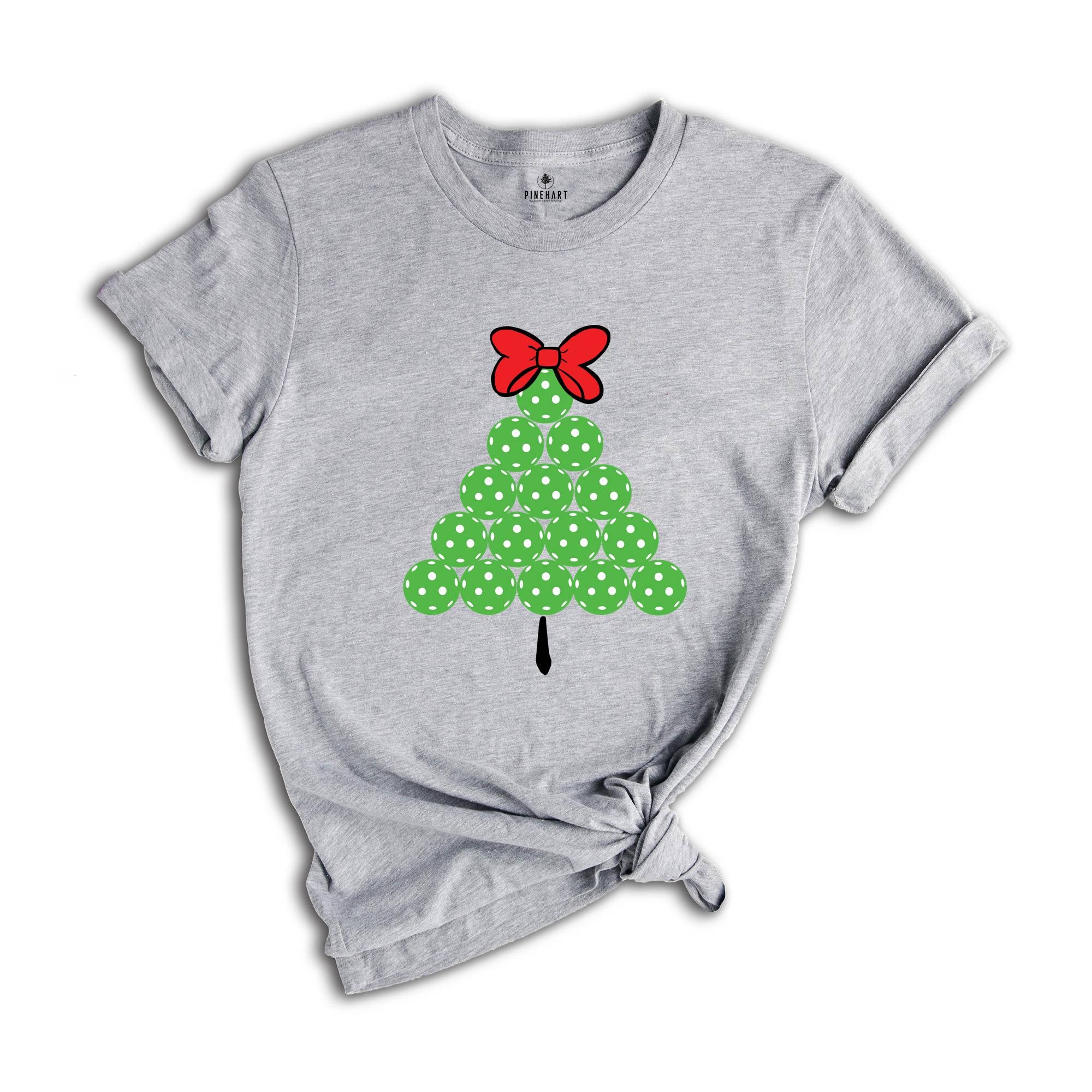 Pickleball Pickle Ball Christmas Tree Shirt, Pickleball Christmas T-Shirt, Pickleball Christmas Gift For Shirt