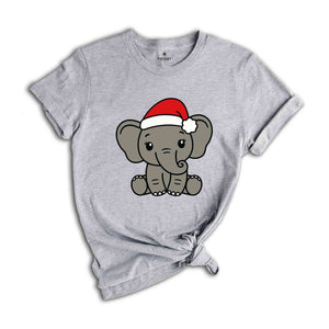 Christmas Animal Tee, Christmas Elephant, Funny Animal Shirt, Elephant Tee, Christmas Gift, Christmas Pajama, Funny Christmas Tee