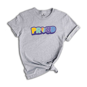 LGBTQ Proud T-Shirt, Rainbow Pride T-Shirt, V-neck Tee, Gay Pride T-Shirt, LGBTQ+ shirt, Pride Shirt, Pride Parade shirt, Cute T Shirt