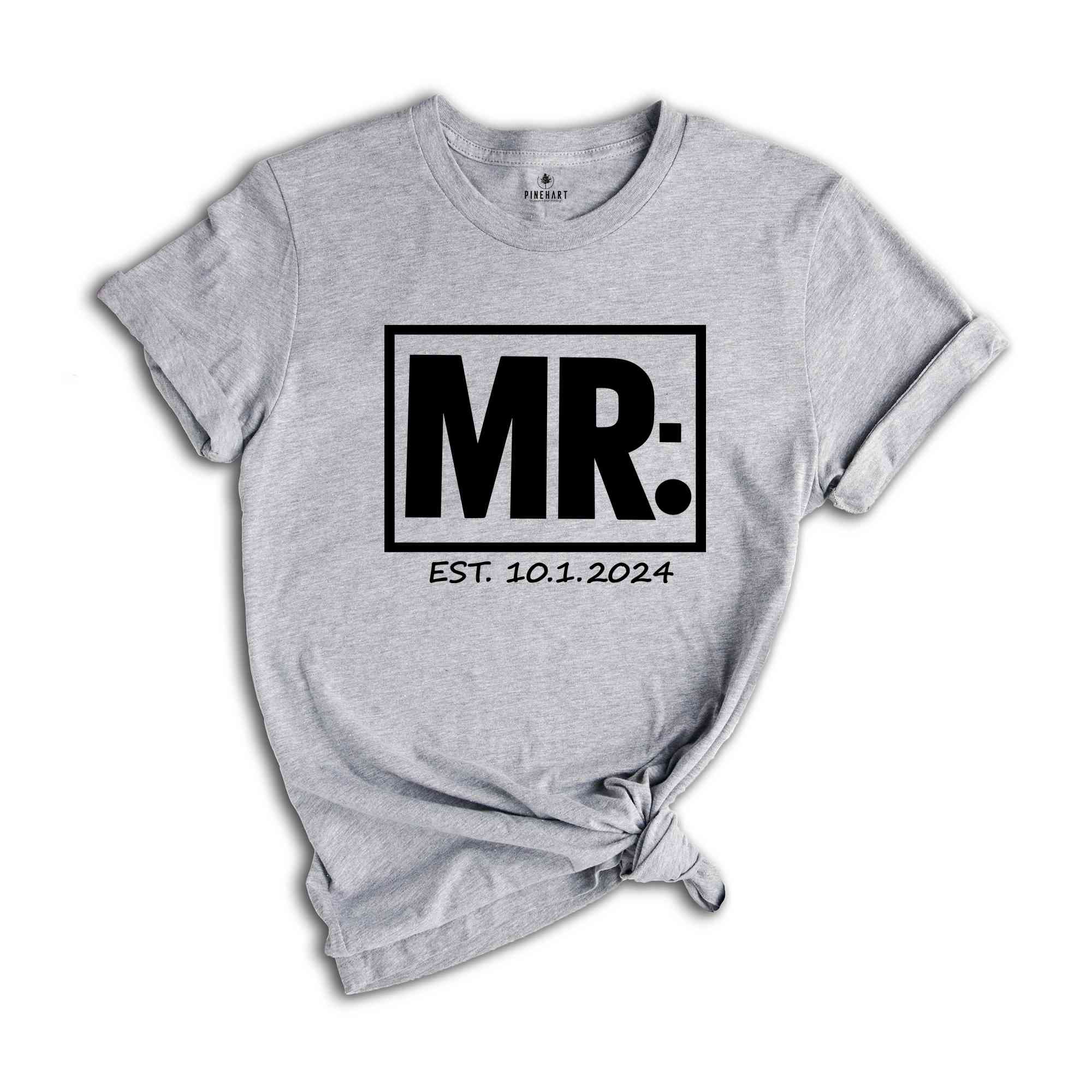 Custom Mr And Mrs Shirt, Just Married Shirt, Honeymoon Shirt, Wedding Shirt, Wife And Hubs Shirts, Just Married Shirts, Couples Shirts