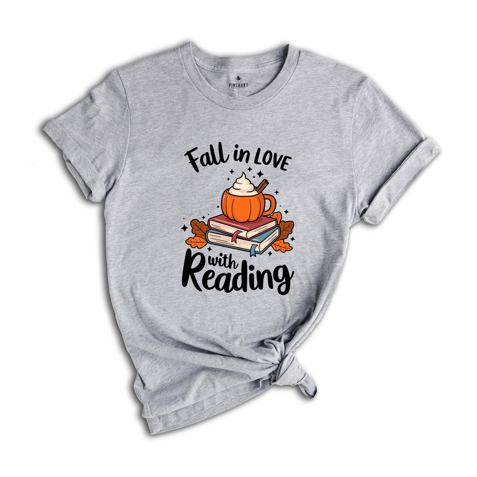 Fall In Love With Reading Shirt, Reading Shirt, Fall Reading Teacher Shirt, Librarian Shirt, Book Lover Shirt, Bookish Shirt, Literacy Coach