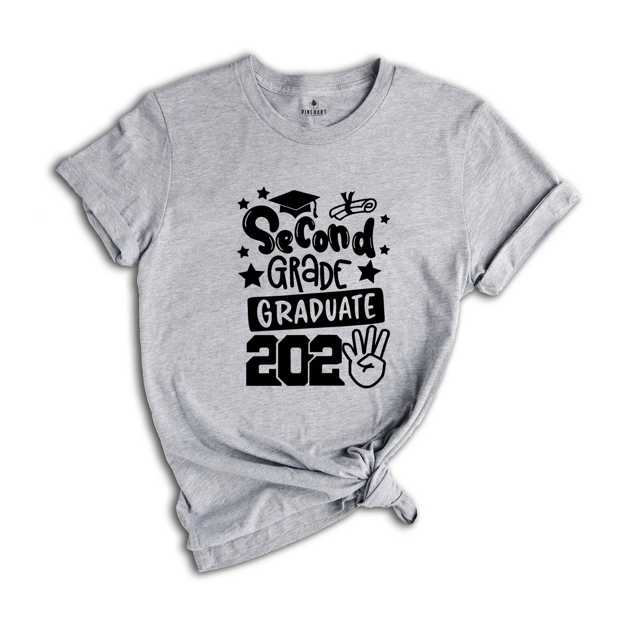 Second Grade Graduate 2024 Shirt, Kids End of School Tee, Bye Bye School Tee, Last Day Of School Tee, Second Grade Shirt