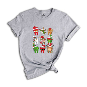 Teeth Christmas Shirt, Dental Christmas T-Shirt, Dental Squad Shirt, Dental Xmas Shirt, Dentist Christmas