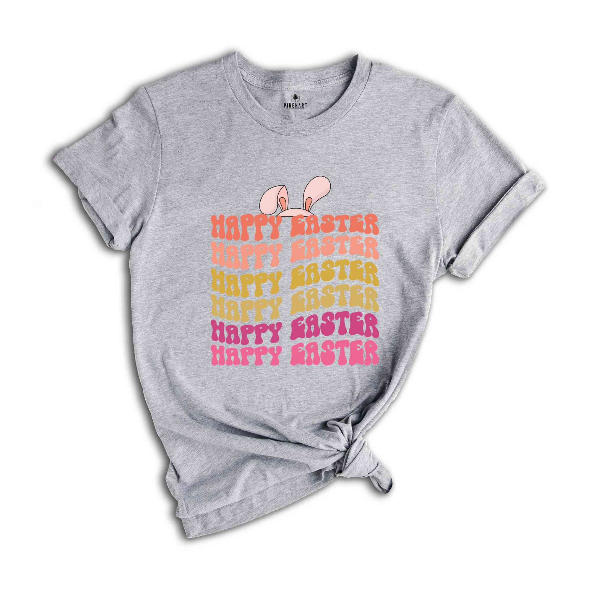 Retro Happy Easter Shirt, Bunny Shirt, Retro Easter Tee, Easter T-Shirt, Kids Easter Shirt, Easter Day Gift, Easter Party Shirt, Cute Bunny