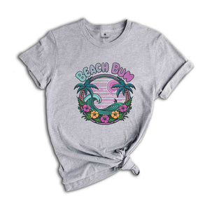 Beach Bum Shirt, Beach Waves Shirt, Preppy Shirt, Beach Happy Vibes Shirt, Summer Sunset Shirt, Good Vibes Shirt