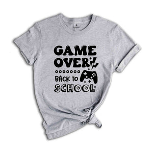 Game Over Back To School Shirt, Teacher Shirt, School Shirt, Back To School, Retro Back To School Shirt, Grade Team Tee