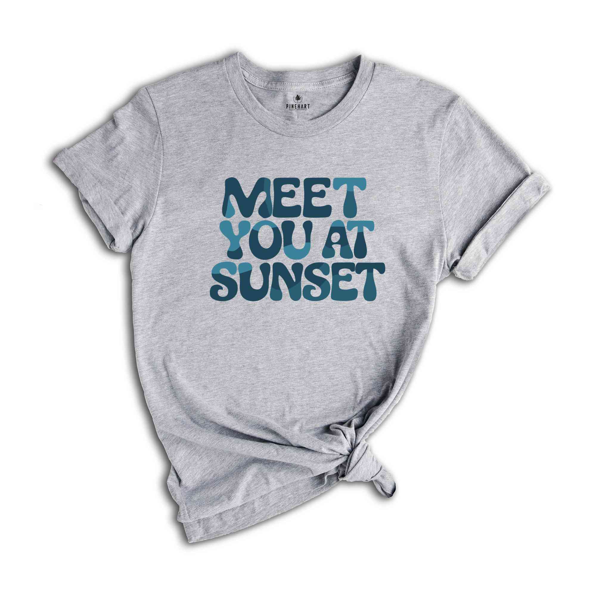 Meet You At Sunset Shirt, Beach t-shirt, Trendy t-shirts, Sunset tee, Matching shirts, Aesthetic Shirts, Summer Vibes Tees