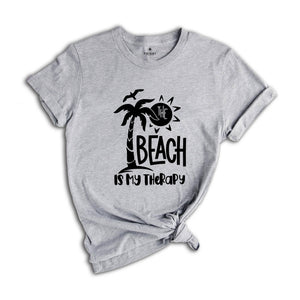 The Beach is My Therapy T-Shirt,Vacation Shirt, Summer TShirt, Funny Summer Shirt, Summer Vacation Shirt, Family Summer Shirt