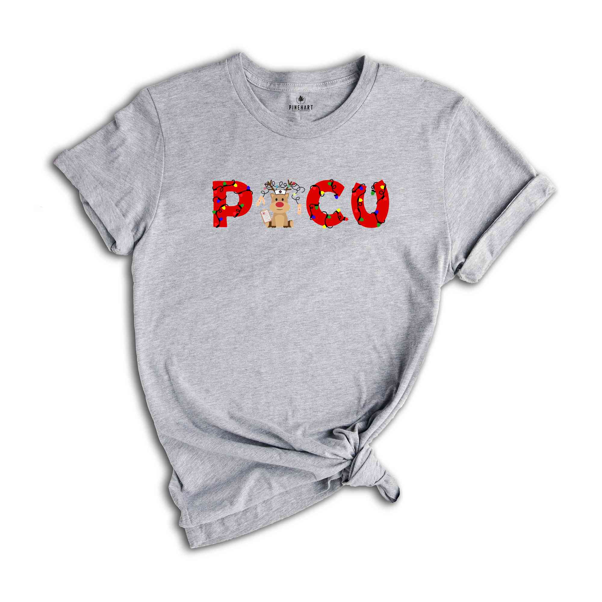 Picu Nurse Christmas Shirt, PICU Xmas Holiday T-Shirt, Pediatric Intensive Care Nurse Christmas Tee, Pediatric ICU Nurse Reindeer Shirt