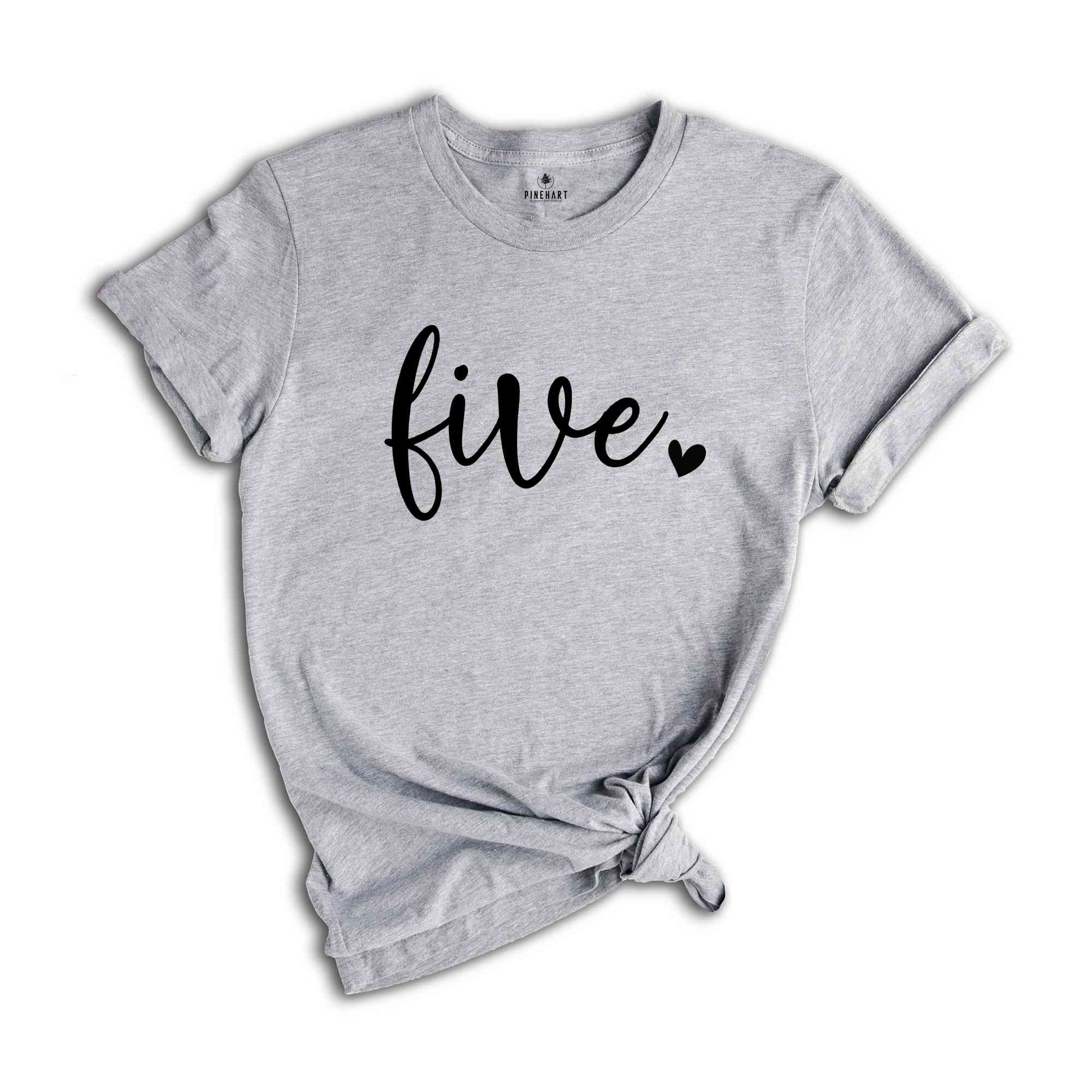 Five Birthday Shirt Girl, 5 Year Old Birthday Gift, Five Birthday Gift, Birthday Party Shirt, Five Year Old Birthday Shirt, Bday Tie Dye