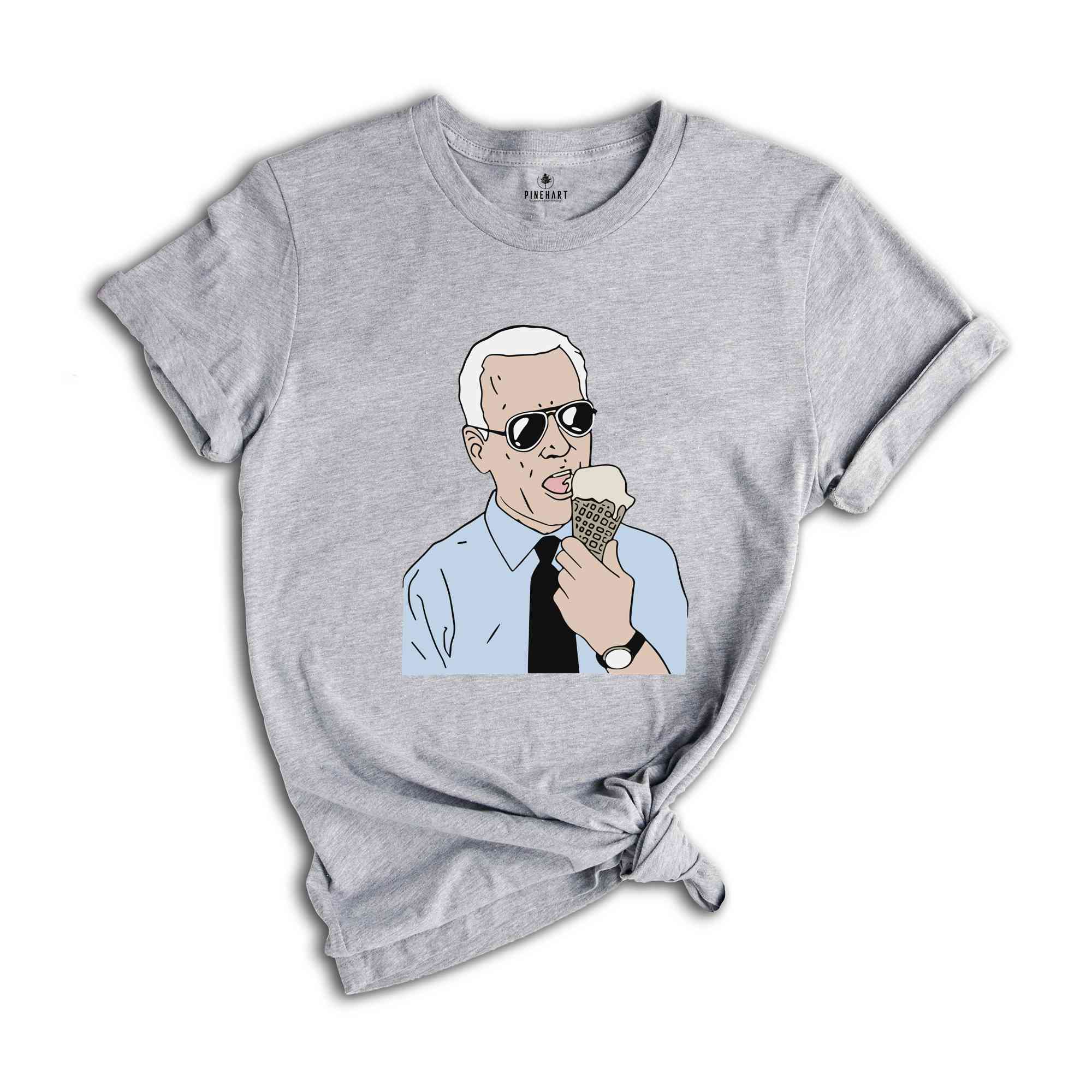 Joe Biden Eating Ice Cream T-Shirt, Biden Shirt, Political Tee, Ice Cream Tee, Joe Biden Conservative Shirt