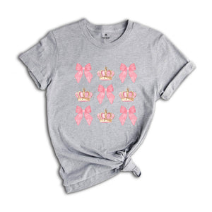 Pageant Mom Shirt, Coquette Mom Shirt, Bow Shirt, Crown Shirt, Mom Shirt, Pageant Day Shirt, Pageant Shirt, Mom Gift, Mom Life Shirt