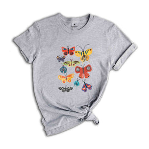 Vintage Butterflies, Garden Shirt, Butterfly Wings T-shirt, Gift For Butterfly Lover , Nature Lover Shirt