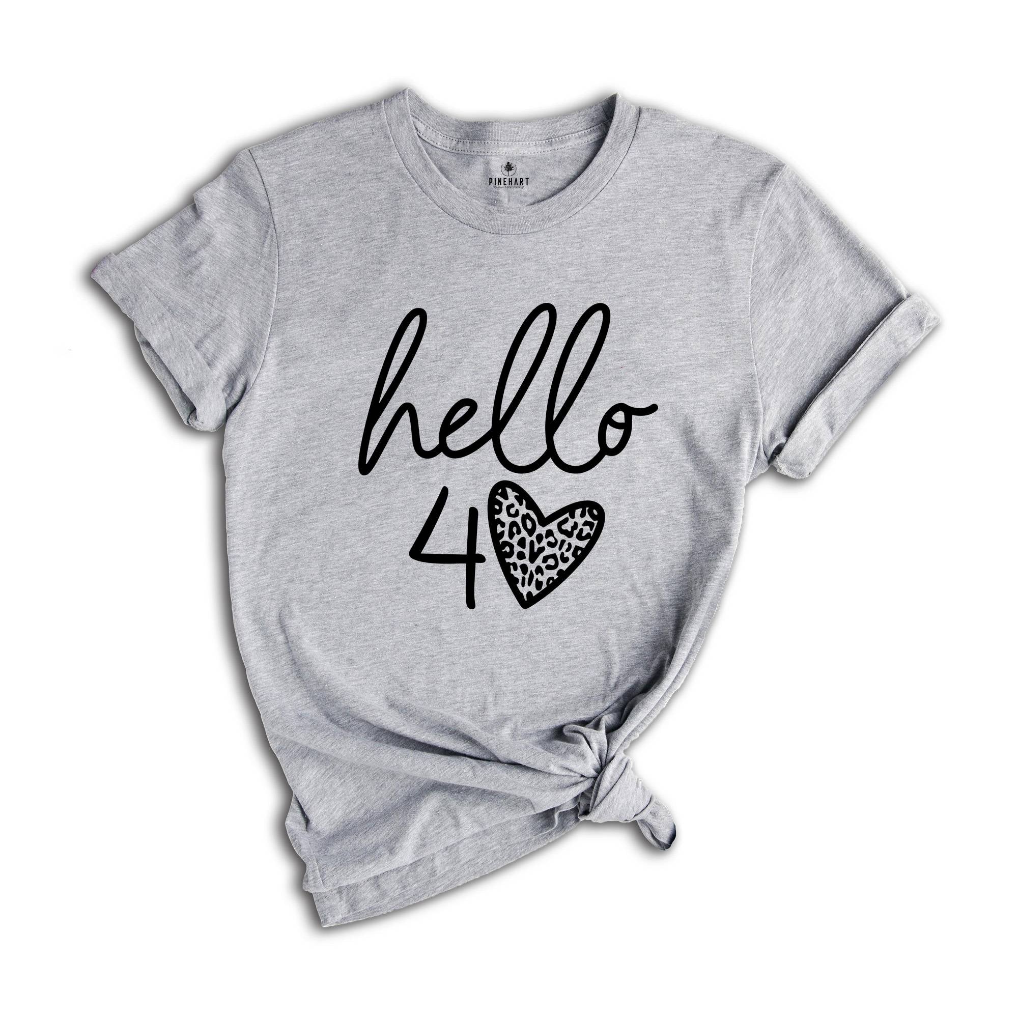 40th Birthday Shirt, Hello 40 T-Shirt, 1984 Birthday Tee, 40th Birthday Gift, Forty And Fabulous, 40 AF, 1984 Birthday Shirt