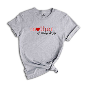 Custom Mother With Kids Names Shirt, Mother’s Day Shirt, Custom Mom Shirt, Custom Name Shirt, Mama Shirt