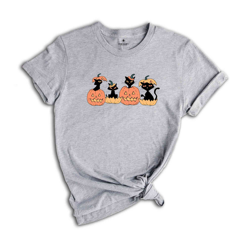 Cute Halloween Cats Shirt, Halloween Cat Shirt, Retro Cat Shirt, Retro Halloween Shirt, Cat Social Club Shirt