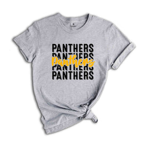 Team Mascot T-Shirt, Panthers Team Shirt, Panthers Team Spirit, Panthers Fan Gift, Panthers School Tee, Panthers Carolina Shirt