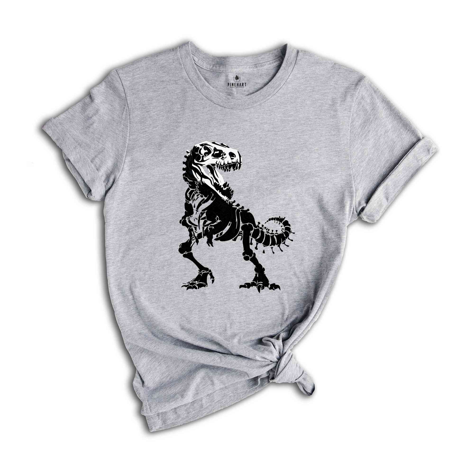 Dinosaur Skull Shirt, Dinosaur Fossil T-Shirt, Dinosaur Skeleton Tee, Paleontology Shirt, Funny Dinosaur Shirt