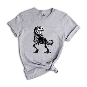 Dinosaur Skull Shirt, Dinosaur Fossil T-Shirt, Dinosaur Skeleton Tee, Paleontology Shirt, Funny Dinosaur Shirt