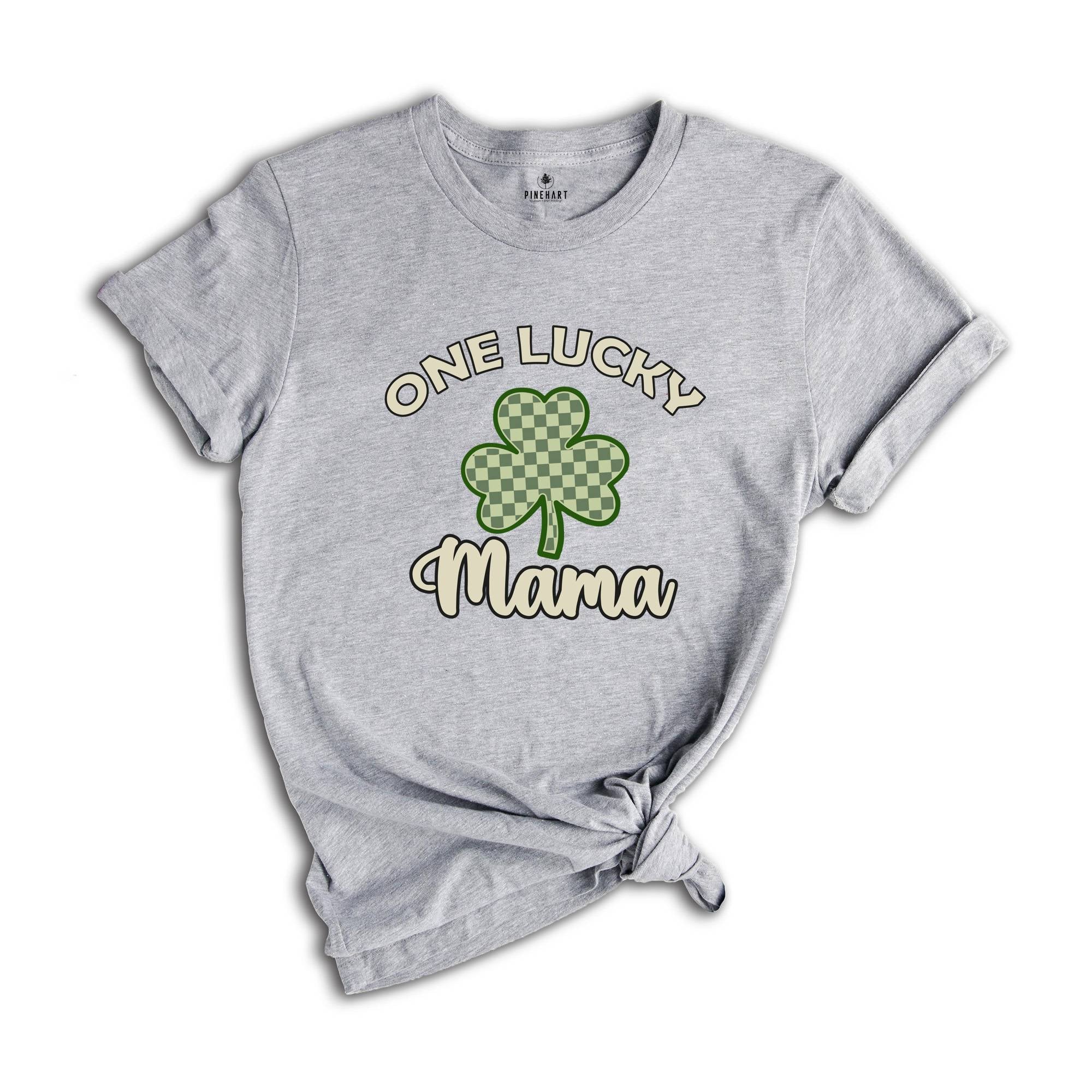 One Lucky Shirt, Custom Text Shirt, Custom Mama Shirt, Clover Shirt, St Patrick's Day Shirt, Gift for Husband, Father Shirt, Cute Mom Shirt