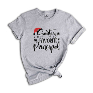 Santas Favorite Principal Shirt, Christmas Gift, Christmas Shirt, Xmas Shirt, Xmas gift, New Year Shirt, Holiday Tee, Principal Gift