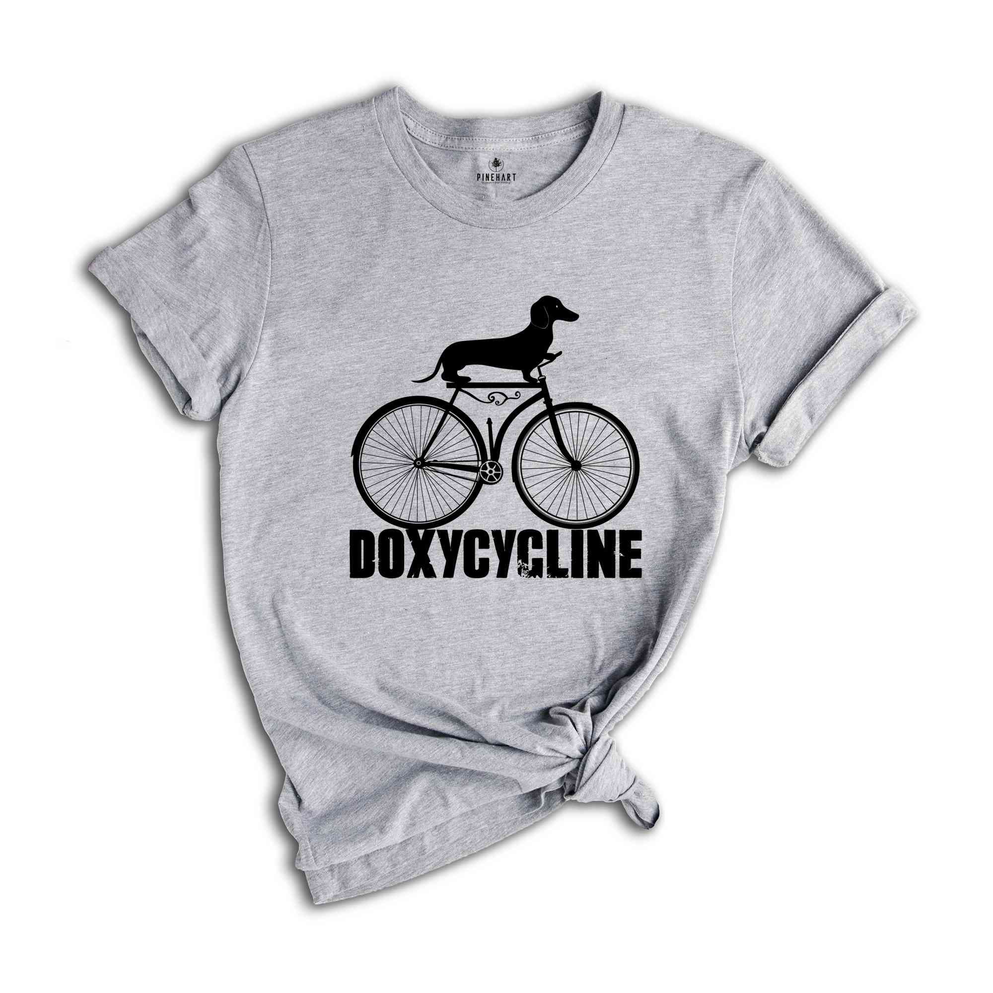 Doxycycline Pharmacy Shirt, Dachshund on Bicycle Shirt, Pharmacists Shirt, Veterinary Tee, Pharmacy Gift, Pharmacists Shirt