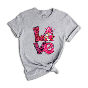 Love Shirt, Love Gnome Shirt, Valentine's Day Shirt, Heart Shirt, Love Heart Shirt, Valentines Gift, Heart Gnome Shirt, Hearts Shirt