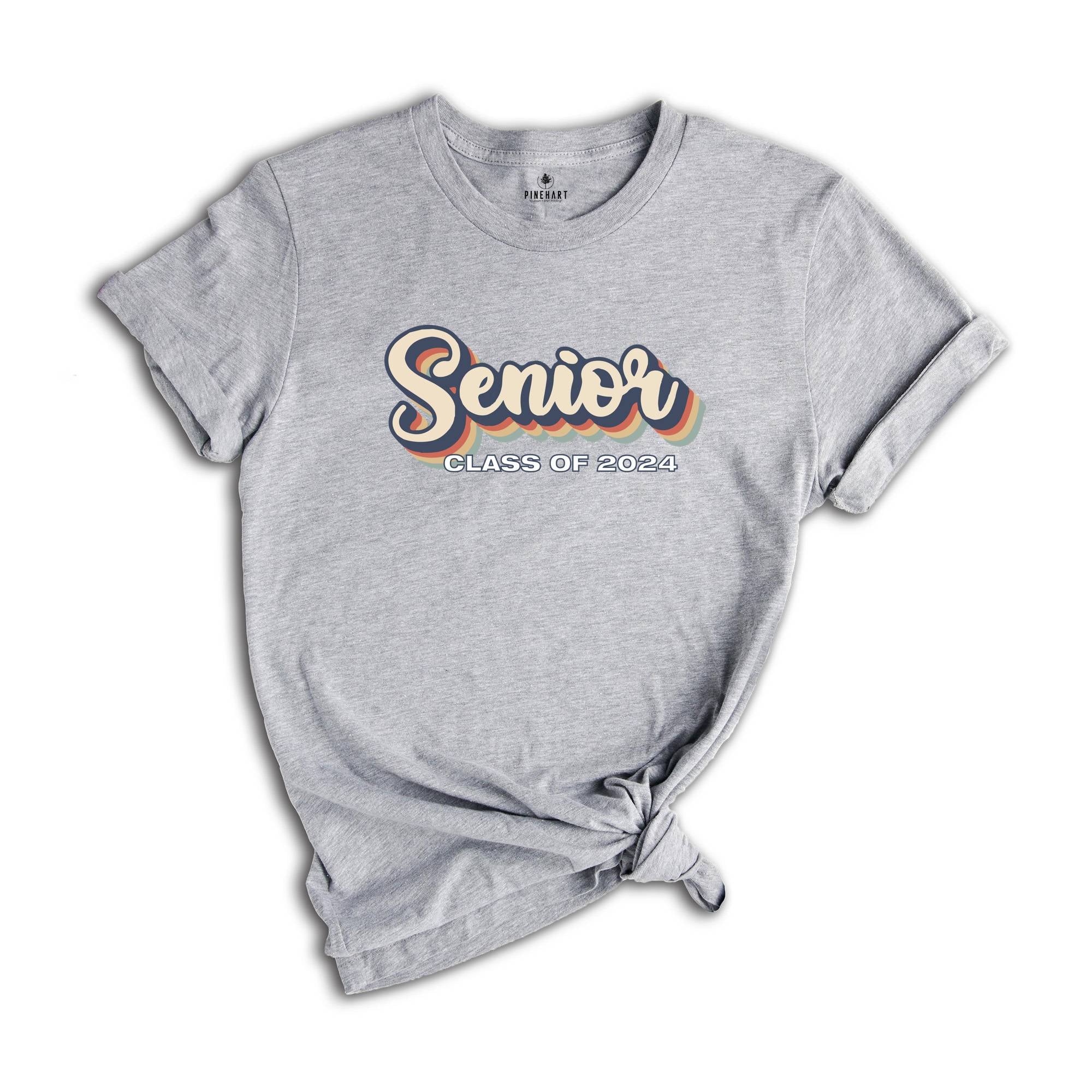 Vintage Senior 2024 T-shirt, Senior 2024 Shirt, Class Of 2024 Shirt, Graduation 2024 Shirt, Graduation Shirt, Class of 2024