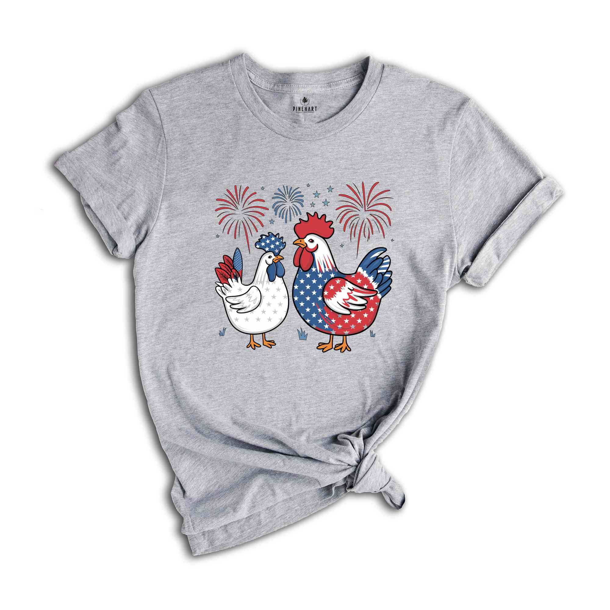 Funny 4th of July Shirt, Chicken Shirt, Independence Day Tee, USA Flag Shirt, Patriotic Shirt, Freedom Shirt, Womens Fourth of July, USA Tee