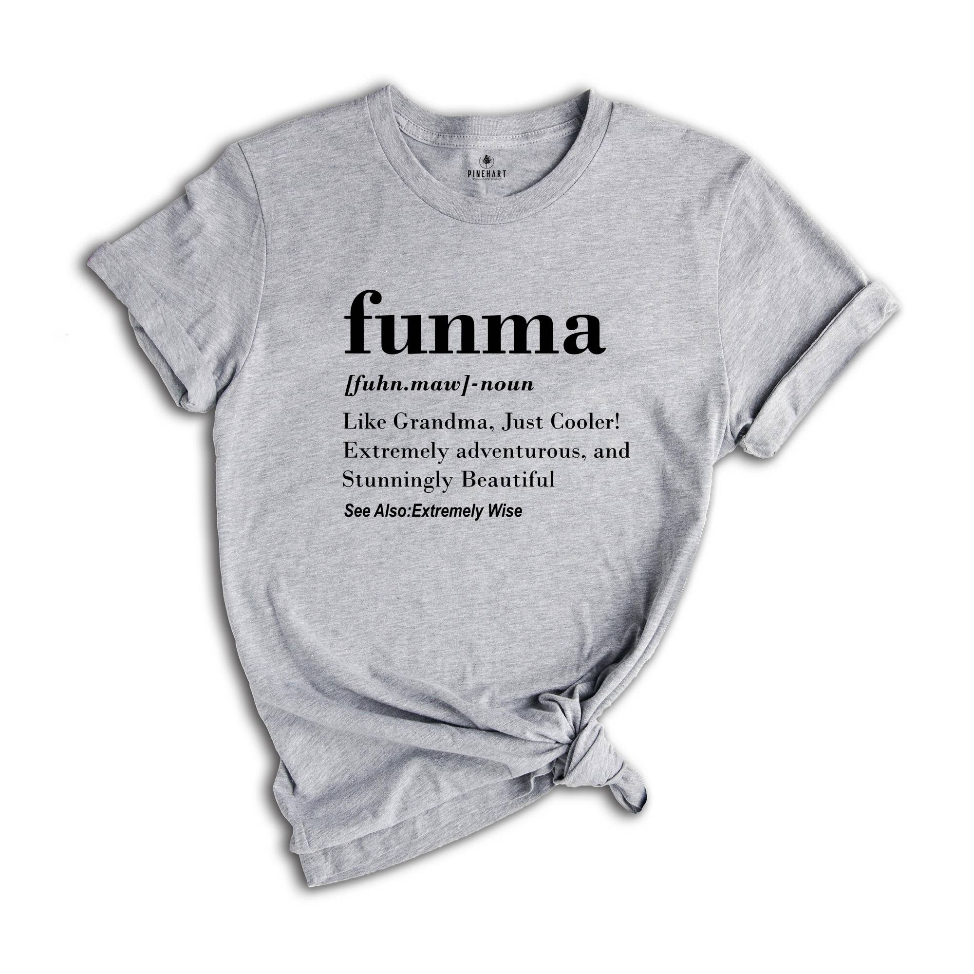 Funma Shirt, Funny Grandma Shirt, Gift For Grandma, Grandma Shirt, Grandma Gift, Mothers Day Gift, Pregnancy Announcement Grandparents