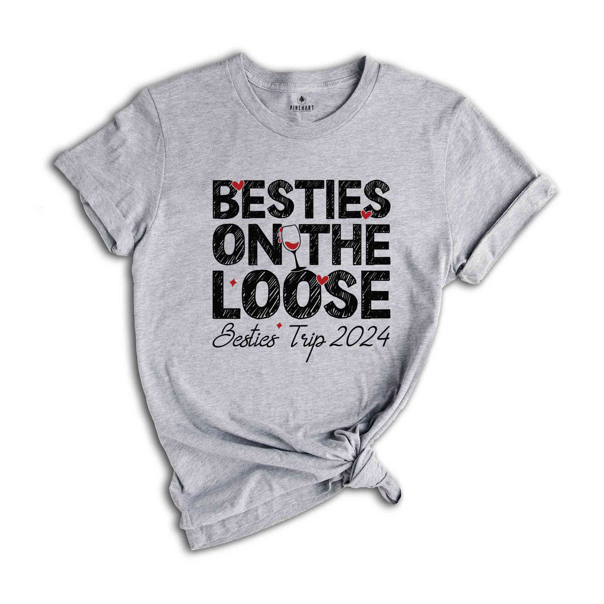 Besties On The Loose Shirt, Besties Trip Shirt, Gift For Bestie, Girls Vacation Shirt, Girls Trip 2024 Shirt, Cousins Trip Vacation Shirt