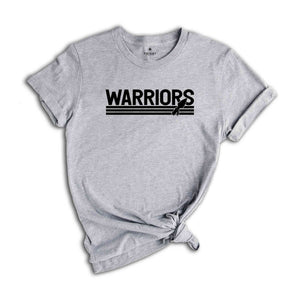 Team Mascot Warriors Shirt, Warriors Team Shirt, Warriors Team Spirit Shirt, Warriors Fan Shirt, School Spirit Shirt, Warriors Mascot Shirt